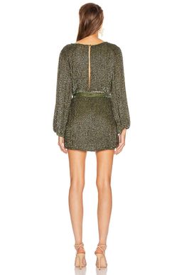 Retrofete Grace Mini Dress in Army Green Size S / Au 8 for rent on The Volte - image 3
