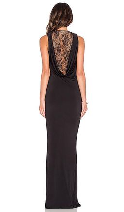 Nookie Eyes Wide Shut Drape Gown in Black for rent on The Volte - image 3