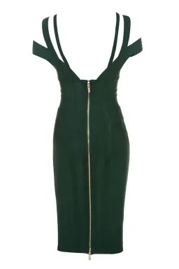 House of CB Mimi Midi Dress Green Size 8 for rent on The Volte - image 4