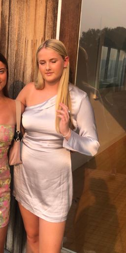 Bec & Bridge Caroline Mini Dress Silver Size 14 for rent on The Volte - image 3