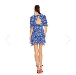 Talulah Mediterranean minx mini dress blue size 8 for rent on The Volte - image 2