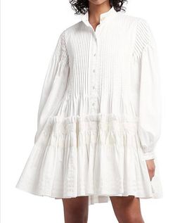 Aje Run Free Smock Dress White Size 8 for rent on The Volte - image 2