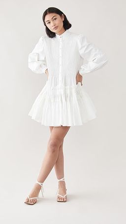 Aje Run Free Smock Dress White Size 8 for rent on The Volte - image 1