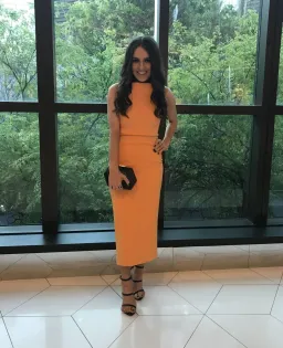 Toni Maticevski Provocative Dress Orange Size 6 for rent on The Volte - image 1