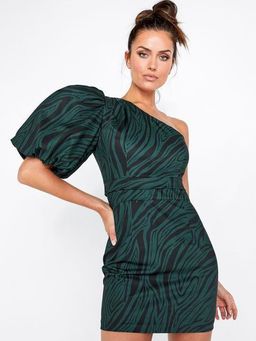 Mossman Dark Paradise Mini Dress green Size 12 for rent on The Volte - image 1