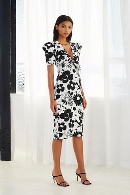 By Johnny Floral Tie Front Tee Dress Size 14 for rent on The Volte - image 1