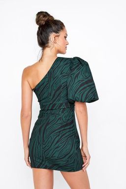 Mossman Dark Paradise Mini Dress green Size 10 for rent on The Volte - image 4