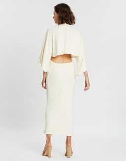 Shona Joy Lautner Tie Front Midi Dress Size 10 for rent on The Volte - image 3