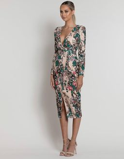 Kali Wrap Multi-Lace Midi for rent on The Volte - image 2