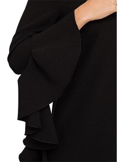 Ellery Reuben Frill Sleeve Dress Black Size 8 for rent on The Volte - image 7