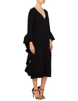 Ellery Reuben Frill Sleeve Dress Black Size 8 for rent on The Volte - image 2
