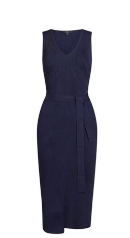 SABA Victoria Navy Knit Dress size 8 for rent on The Volte - image 4