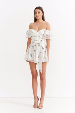 ASILIO | Botanical Crush White Romper | Size 6 | SOLD OUT for rent on The Volte - image 3