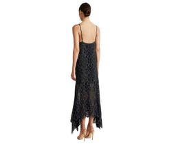Shona Joy Lace Handkerchief Slip Dress Navy size 8  for rent on The Volte - image 2