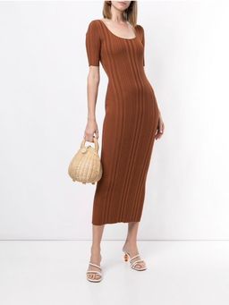 Bec & Bridge Toulouse Knit Dress brown size 6 for rent on The Volte - image 1