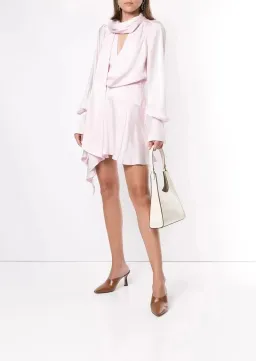 Acler Doheny Mini Dress in Blush Size 6 for rent on The Volte - image 1