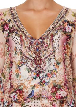 Camilla Layered Frill Short Dress Summoned By a Rose Print Size 12 for rent on The Volte - image 3