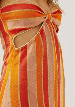 Suboo Billie Knit Cut Out Dress Orange Size 10 for rent on The Volte - image 4