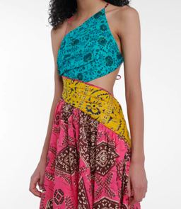 Zimmermann Lulu Asymmetric Dress Print Size 8 for rent on The Volte - image 2