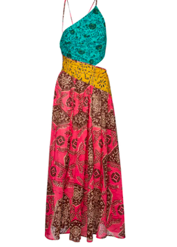 Zimmermann Lulu Asymmetric Dress Print Size 8 for rent on The Volte - image 4