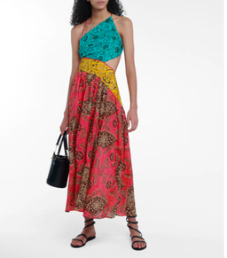 Zimmermann Lulu Asymmetric Dress Print Size 8 for rent on The Volte - image 1