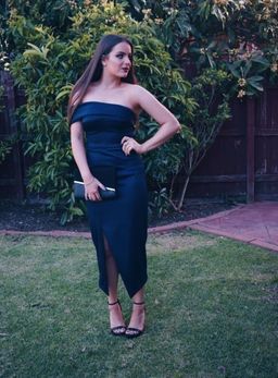 Sheike Navy Midi Dress for rent on The Volte - image 1