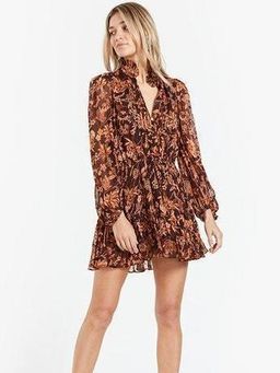 Shona Joy Angelita Drawstring Mini Dress Size 10 for rent on The Volte - image 1