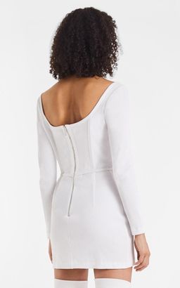Dion Lee Rib Corset Mini Dress White Size 6 for rent on The Volte - image 4