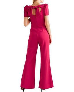 Rebecca Vallance Pink poppy bow detailed Jumpsuit for rent on The Volte - image 3