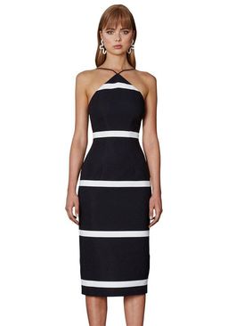 By Johnny shoestring Angle shift dress black & white Sz 12 for rent on The Volte - image 1