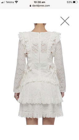 Thurley Ebony Dress - white - size 14 for rent on The Volte - image 2