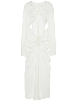 Christopher Esber Ruched Disconnect Shirt Dress White Size 6 for rent on The Volte - image 5