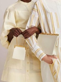 Oroton Cotton-Linen Full Sleeve Sorbet Yellow Dress Size 8  for rent on The Volte - image 2