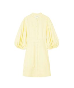 Oroton Cotton-Linen Full Sleeve Sorbet Yellow Dress Size 8  for rent on The Volte - image 4