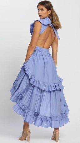 Magali Pascal Botanica Dress Purple Size AU 6  for rent on The Volte - image 2