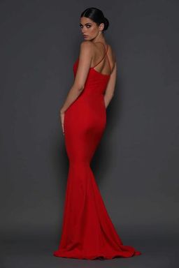 Elle Zeitoune Morocco Red Gown Size 6/8 for rent on The Volte - image 2
