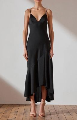 Shona joy luxe bias asymmetrical slip dress for rent on The Volte - image 2
