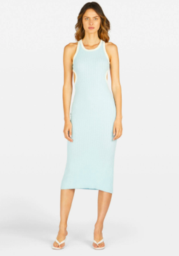 Tuchuzy Sideshow Dress Light Blue and Ivory for rent on The Volte - image 1