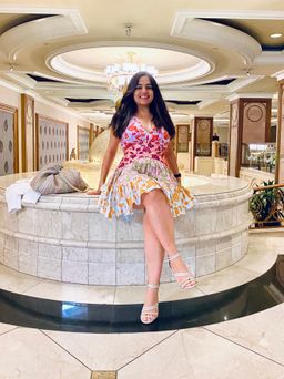 Zimmermann Lovestruck V neck Mini Dress Multi Print Size 2/AU 12 for rent on The Volte - image 4