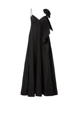 Scanlan Theodore Taffeta Maxi Dress Black Size 8 for rent on The Volte - image 5