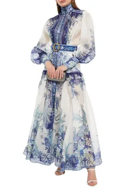 Zimmermann Glassy Billow Dress Navy Phoenix Size 0 / AU 8 for rent on The Volte - image 5