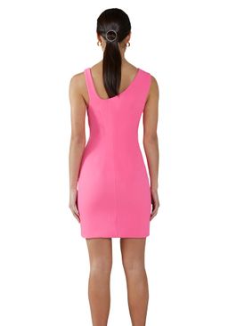 BY JOHNNY - Punch Pink Asymmetric Mini Dress Sz 6 for rent on The Volte - image 3