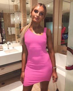 BY JOHNNY - Punch Pink Asymmetric Mini Dress Sz 6 for rent on The Volte - image 2