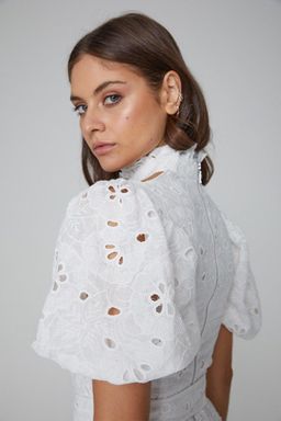 ASILIO PUFF SLEEVE BRODERIE DRESS - SIZE 6 for rent on The Volte - image 6