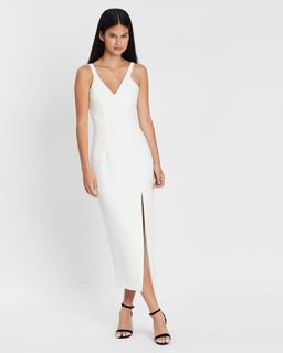 BYJOHNNY CONTOUR LINES SPLIT MIDI DRESS - SIZE 6 for rent on The Volte - image 8