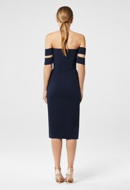 Yeojin Bae - Double Crepe Split Dasha Dress Navy Size 6 for rent on The Volte - image 4