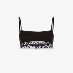 Off-White Logo Band Stretch Bra Top Black Size 8 for rent on The Volte - image 4