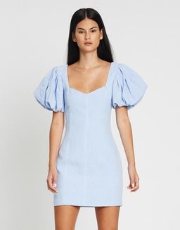 Bec & Bridge Anika Mini Dress Sky Blue Size AU 6  for rent on The Volte - image 3