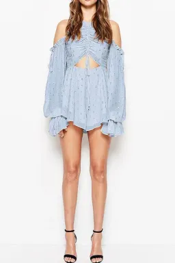 Alice McCall Did it Again Playsuit Pebble Blue Size AU 6 for rent on The Volte - image 1