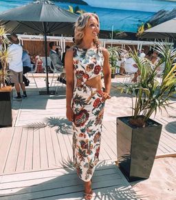 Sir The Label Ambroise Knot Midi Dress Floral | AU 8 for rent on The Volte - image 5